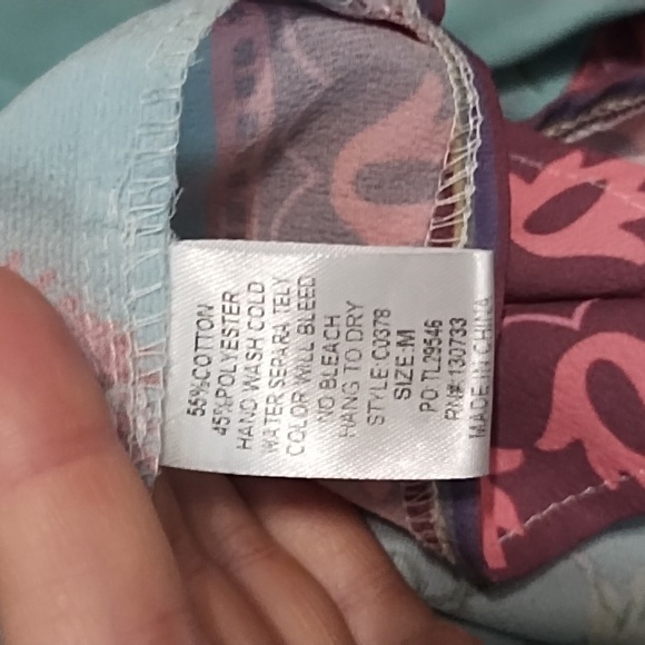 Umgee Top Blouse Floral Butterflies Trumpet Sleeves Off Shoulder Size M … - Picture 4 of 7